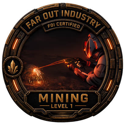 Hand, ROC, GEO mining-badge