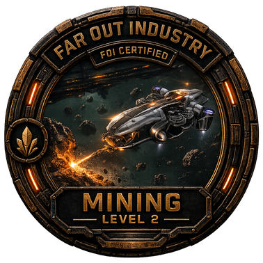 Første steg i Ship Mining-badge